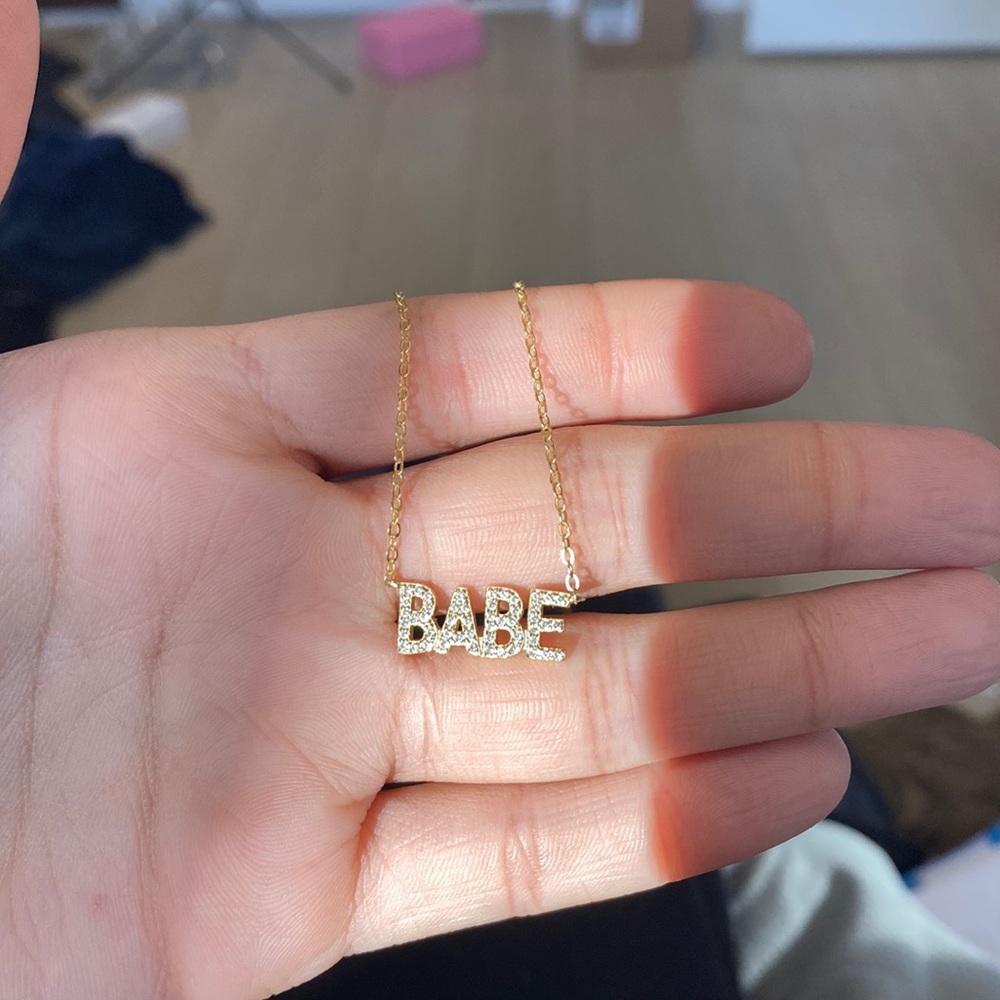 BABE Gold Plated Sterling Silver Necklace BNWOT